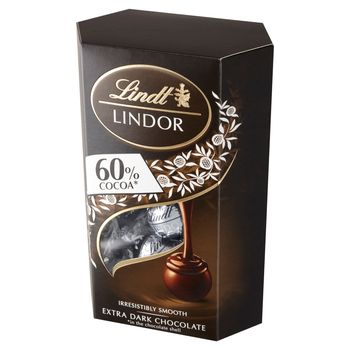 Lindt Lindor 60 % Cocoa Pralinki z czekolady gorzkiej 200 g