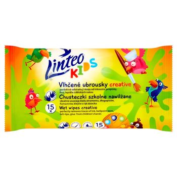 Linteo Kids Chusteczki szkolne nawilżane 15 sztuk
