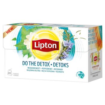 Lipton Herbatka ziołowa aromatyzowana detoks 32 g (20 torebek)