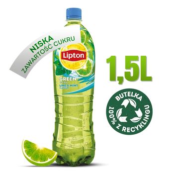 Lipton Ice Tea Green Lime & Mint Napój niegazowany 1,5 l