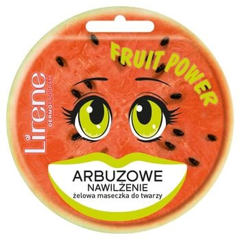 Lirene Fruit Power Żelowa maseczka do twarzy arbuzowe nawilżenie 10 ml