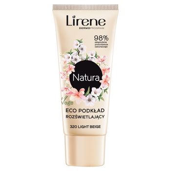 Lirene Natura 320 Light Beige Eco podkład rozświetlający 30 ml