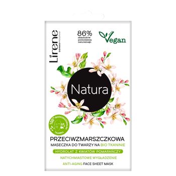 Lirene Natura Przeciwzmarszczkowa maseczka do twarzy na bio tkaninie