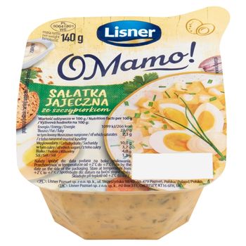 Lisner O Mamo! Sałatka jajeczna ze szczypiorkiem 140 g