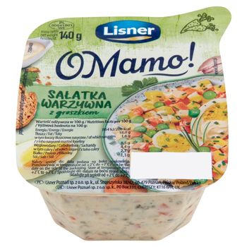 Lisner O Mamo! Sałatka warzywna z groszkiem 140 g
