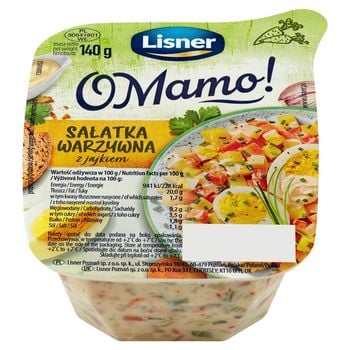 Lisner O Mamo! Sałatka warzywna z jajkiem 140 g