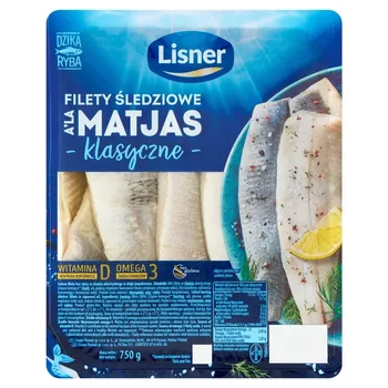 Lisner Śledź atlantycki filety a'la Matjas klasyczne 750 g