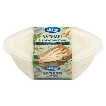 Lisner Śledź atlantycki w sosie śmietanowym ze szparagami 280 g
