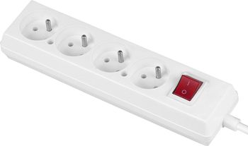 JONEX Listwa 4 gniazdowa z uziemieniem PS-470WS/ 3m