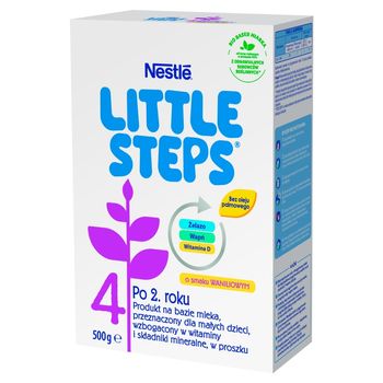 LITTLE STEPS 4 Produkt na bazie mleka dla małych dzieci po 2. roku o smaku waniliowym 500 g