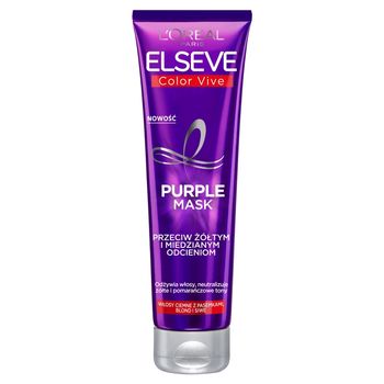 L'Oreal Paris Elseve Color Vive Purple Maska do włosów farbowanych blond siwych i z pasemkami 150 ml
