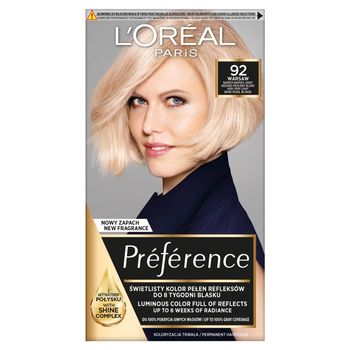 L'Oréal Paris Préférence Farba do włosów bardzo bardzo jasny beżowo-perłowy blond 92 Warsaw