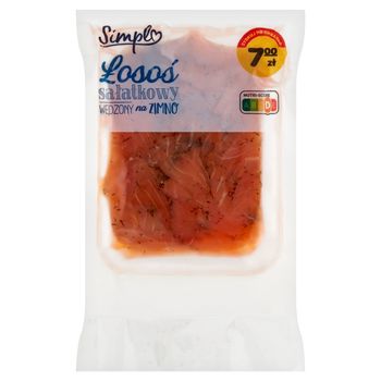 Simpl Łosoś sałatkowy wędzony na zimno 200 g