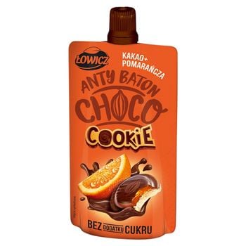 Łowicz Anty Baton Choco Cookie Mus kakao + pomarańcza 100 g