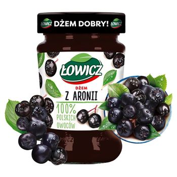 Łowicz Dżem z aronii o obniżonej zawartości cukrów 280 g