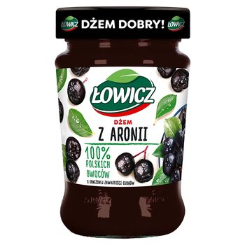 Łowicz Dżem z aronii o obniżonej zawartości cukrów 280 g