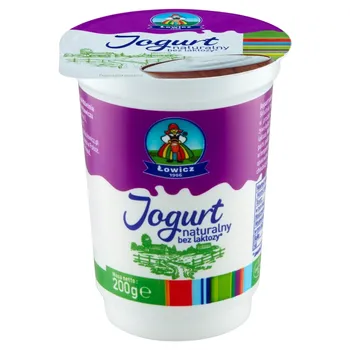Łowicz Jogurt naturalny bez laktozy 200 g