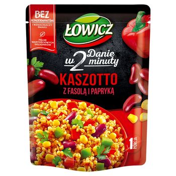 Łowicz Kaszotto kasza bulgur z fasolą i papryką 250 g