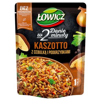 Łowicz Kaszotto kasza gryczana z cebulką i podgrzybkami 250 g