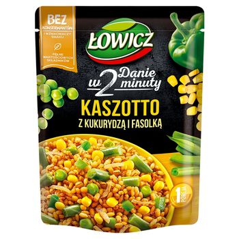 Łowicz Kaszotto kasza pęczak z kukurydzą i fasolką 250 g
