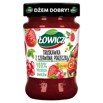 Łowicz Dżem truskawka z czerwoną porzeczką 280 g