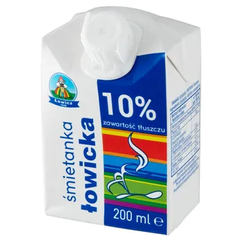 Łowicz Śmietanka łowicka UHT 10% 200 ml