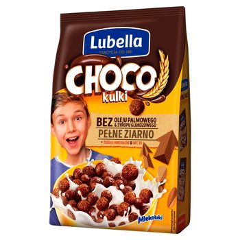 Lubella Mlekołaki Choco kulki Zbożowe kulki o smaku czekoladowym 500 g