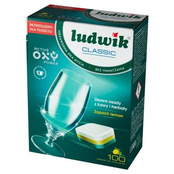 Ludwik Classic Lemon Tabletki do zmywarek 1,8 kg (100 sztuk)