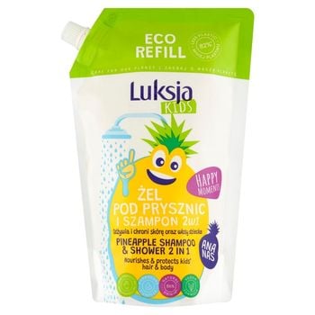 Luksja Kids Żel pod prysznic i szampon 2w1 ananas 750 ml