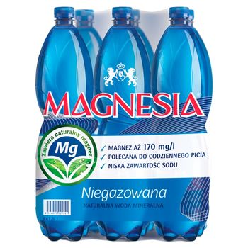 Magnesia Naturalna woda mineralna niegazowana 6 x 1,5 l