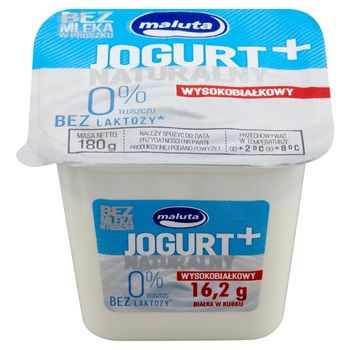 Maluta Jogurt naturalny wysokobiałkowy 0 % tłuszczu 180 g
