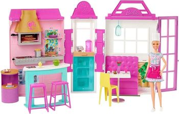 Mattel Barbie Zestaw restauracja z lalką i akcesoriami HBB91