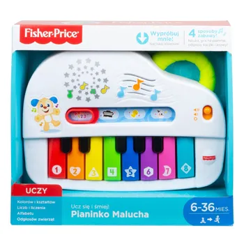 Fisher-Price „Ucz się i śmiej!” Pianinko Malucha GFK02