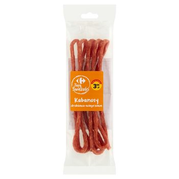 Carrefour Targ Świeżości Kabanosy drobiowo-wieprzowe 50 g