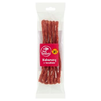 Carrefour Targ Świeżości Kabanosy z boczkiem 50 g