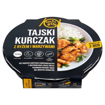 Meal Box Tajski kurczak z ryżem i warzywami 360 g