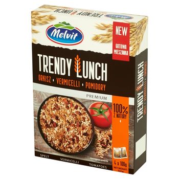 Melvit Premium Trendy Lunch orkisz vermicelli pomidory 400 g (4 saszetki)