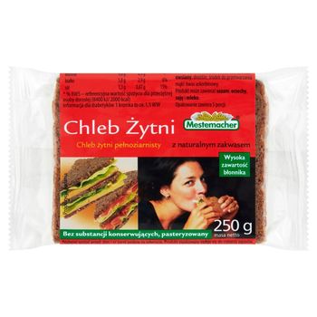 Mestemacher Chleb żytni pełnoziarnisty 250 g