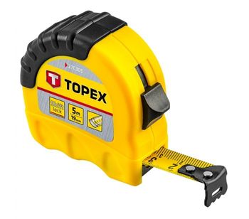 Miara TOPEX Stalowa Zwijana 5 m x 19 mm