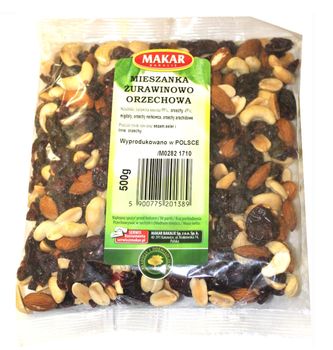 Mieszanka żurawinowo - orzechowa 500 g