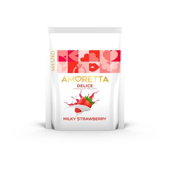 Mieszko Amoretta Delice Praliny dwuwarstwowe truskawkowo-śmietankowe 105 g