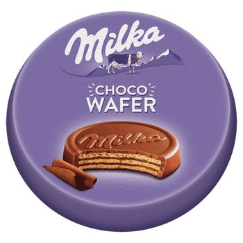 Milka ChocoWafer Wafel z nadzieniem kakaowym oblany czekoladą mleczną z alpejskiego mleka 30 g