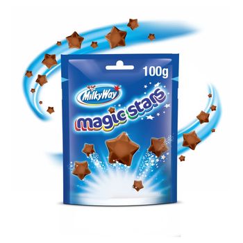Milky Way Magic Stars Gwiazdki z puszystej mlecznej czekolady 100 g