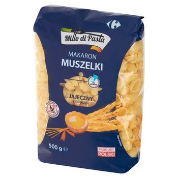 Millo di Pasta Makaron jajeczny z kurkumą muszelki 500 g