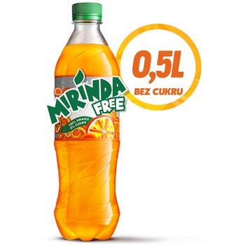 Mirinda Free Orange Napój gazowany 0,5 l