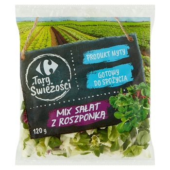 Carrefour Targ Świeżości Mix sałat z roszponką 120 g