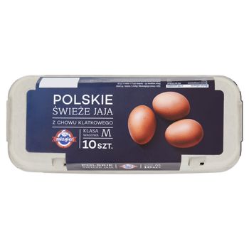 Mizgier Polskie świeże jaja z chowu klatkowego M 10 sztuk