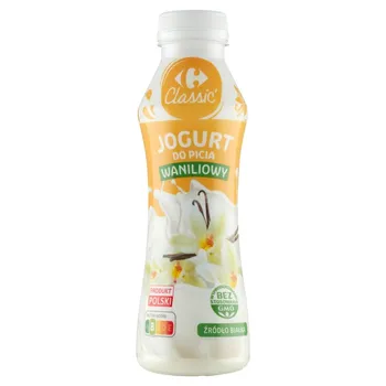 Carrefour Classic Jogurt do picia waniliowy 350 g