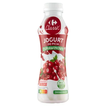 Carrefour Classic Jogurt do picia żurawinowy 350 g