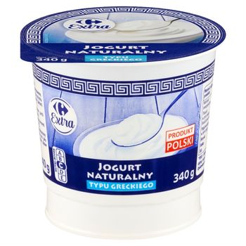 Carrefour Extra Jogurt naturalny typu greckiego 340 g